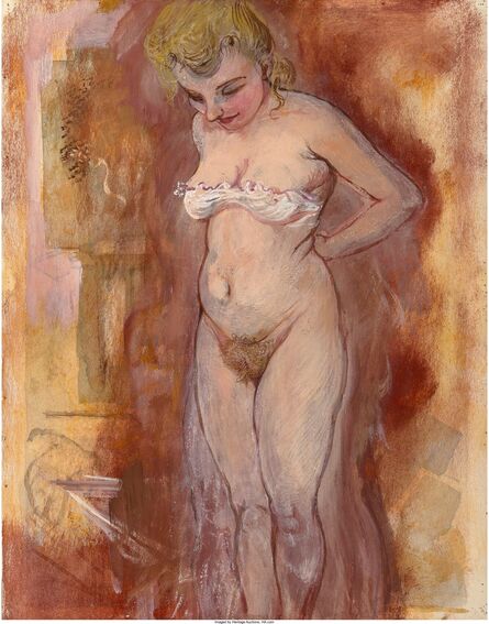 George Grosz, ‘Woman Undressing’, 1940