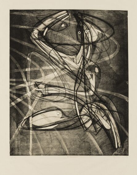 Stanley William Hayter, ‘Sorcier (Black & Moorehead 209)’, 1953