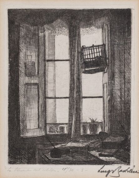 Luigi Bartolini, ‘La finestra del solitario, II stato’, 1925