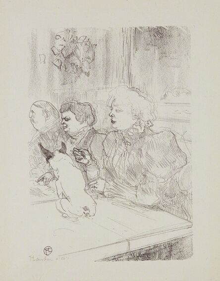 Henri de Toulouse-Lautrec, ‘A la souris - Madame Palmyre (In the Cabaret “La Souris" (The Mouse) – Mrs. Palmyre)’, 1897