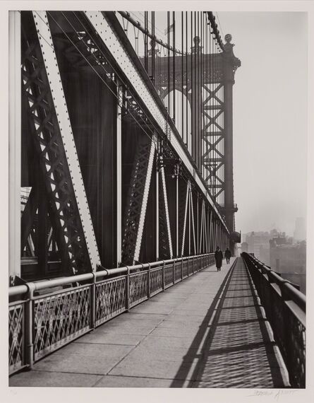 Berenice Abbott, ‘Manhattan Bridge, walkway’, 1936