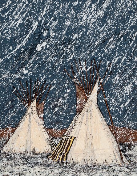 Kevin Red Star, ‘First Snow Fall on Rock Creek Valley’, c. 1980