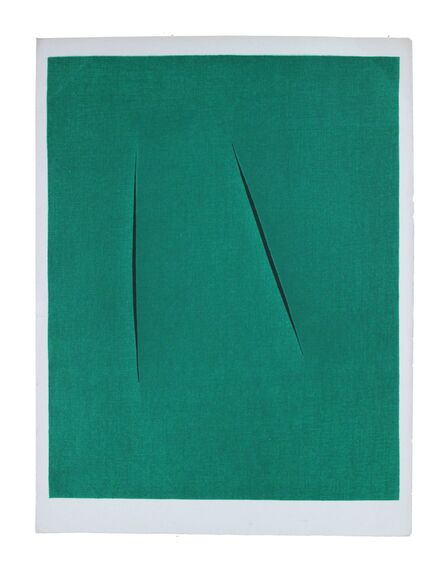 Lucio Fontana, ‘Concetto Spaziale (from XXe Siecle)’, 1975