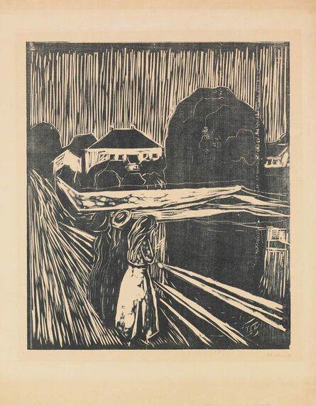 Edvard Munch, ‘The Girls on the Bridge’, 1918