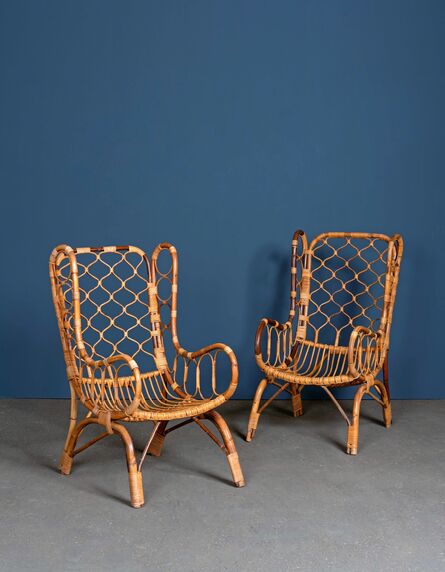 Travail Italien, ‘Pair of armchairs’, vers 1960