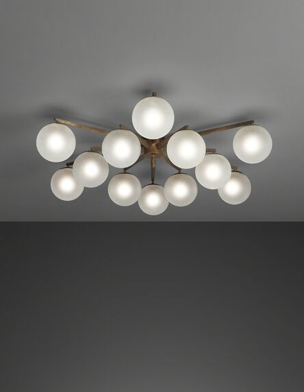 Angelo Lelii, ‘Twelve-arm ceiling light’, 1950s