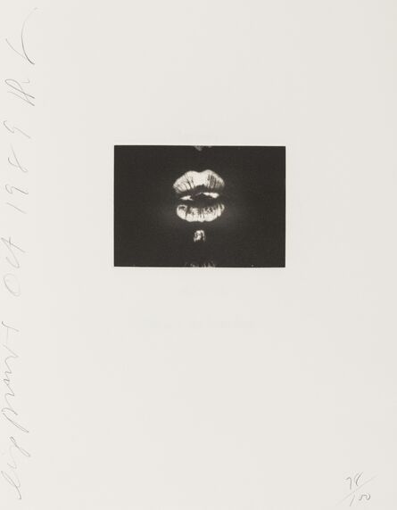 Donald Sultan, ‘Lip Prints’, 1989