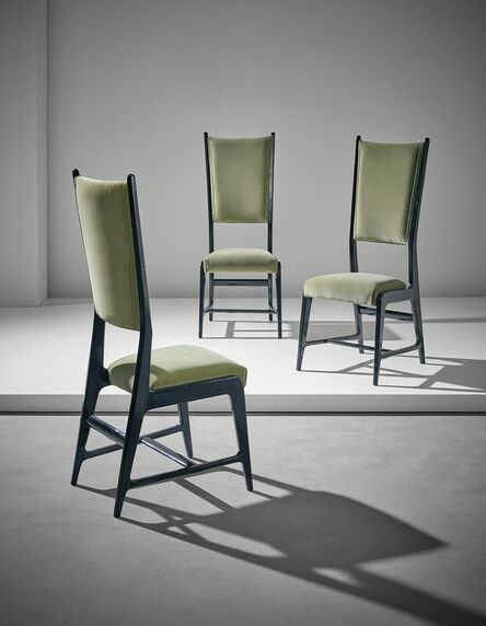 Gio Ponti, ‘Unique set of three chairs, designed for the Dulciora offices, Milan’, ca. 1950