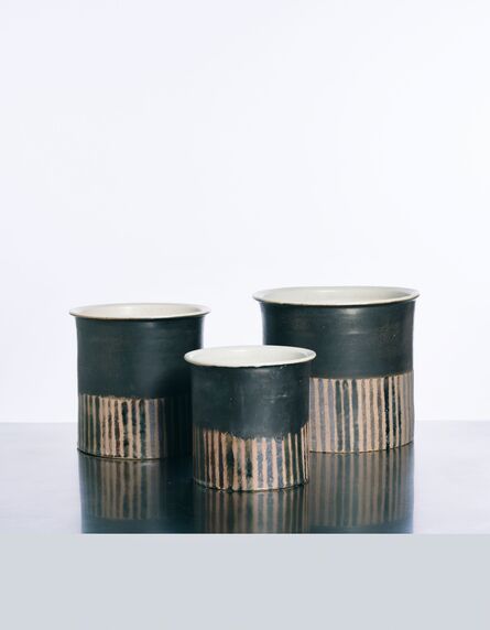 Bruno Gambone, ‘Trois vases ou cache-pot’, vers 1980