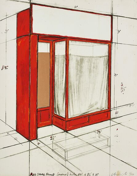 Christo and Jeanne-Claude, ‘Red Store Front, Project’, 1977