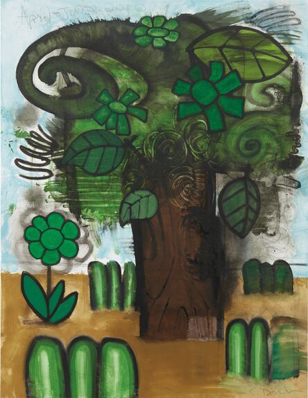 Carroll Dunham, ‘Green Flowers (5)’, 2010
