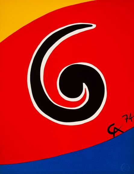 Alexander Calder, ‘Untitled, from Flying Colors (three works)’, 1974
