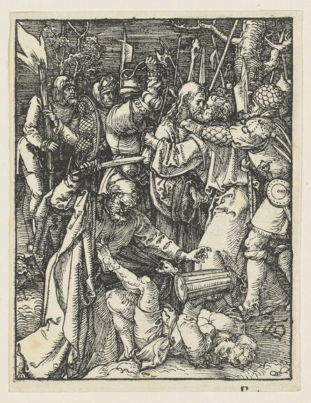 Albrecht Dürer, ‘The Betrayal of Christ & Christ before Caiaphas, from: The Small Passion’, circa 1508-09