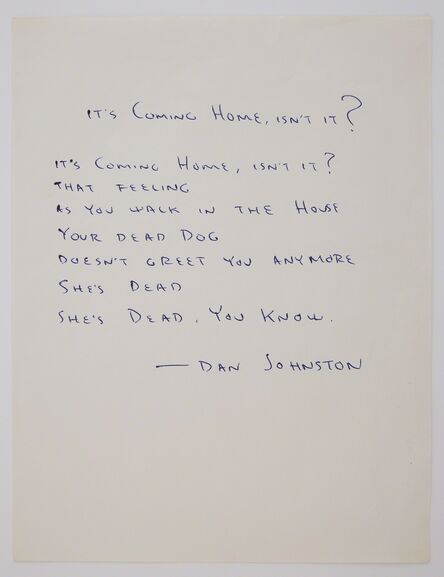 Daniel Johnston, ‘Untitled (It's Coming Home), circa’, 1980