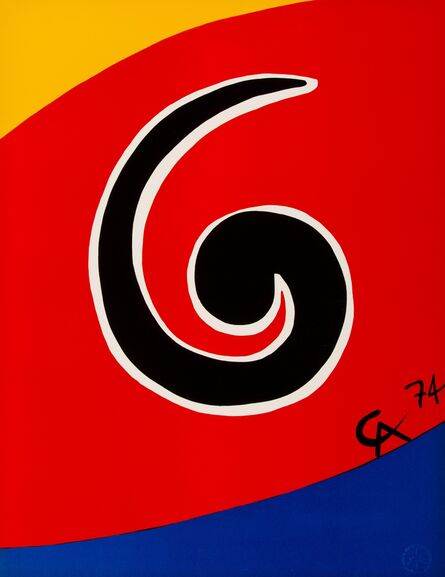 Alexander Calder, ‘Untitled, from Flying Colors (three works)’, 1974