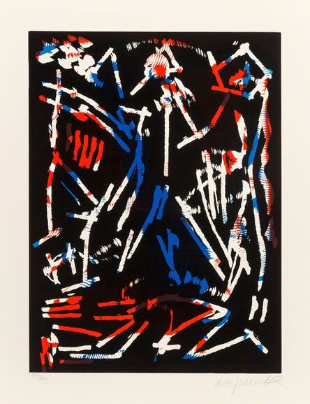 A.R. Penck, ‘Mul, Bul Dang & Sentimentality, from Official Arts Portfolio of the XXIVth Olympiad, Seoul, Korea’, 1988