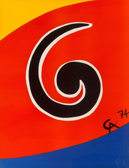 Alexander Calder, ‘Untitled, from Flying Colors (five works)’, 1975