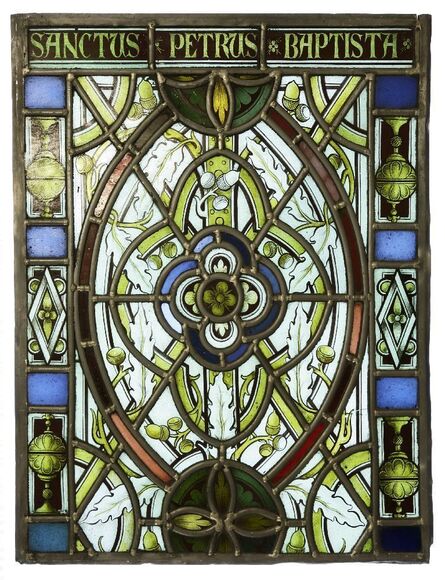 Attributed to Thomas William Camm, ‘A stained glass panel’, c.1890-1900