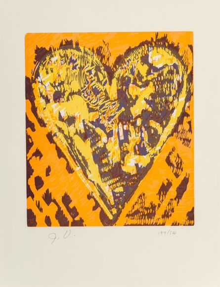 Jim Dine, ‘Film Forum Heart’, 1993