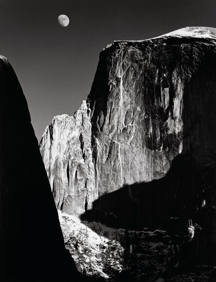 Ansel Adams, ‘Moon and Half Dome, Yosemite National Park, California’, circa 1960
