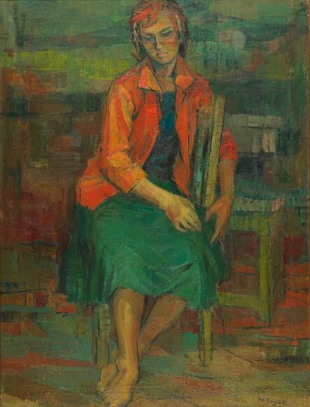 Moses Soyer, ‘Untitled (Portrait of a Woman)’