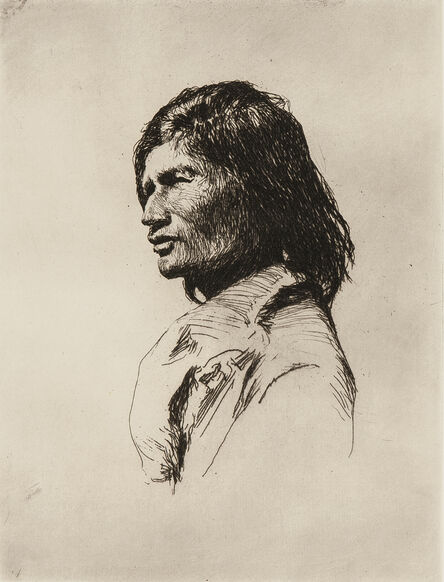 Frank Weston Benson, ‘Nascaupée Indian’, 1921