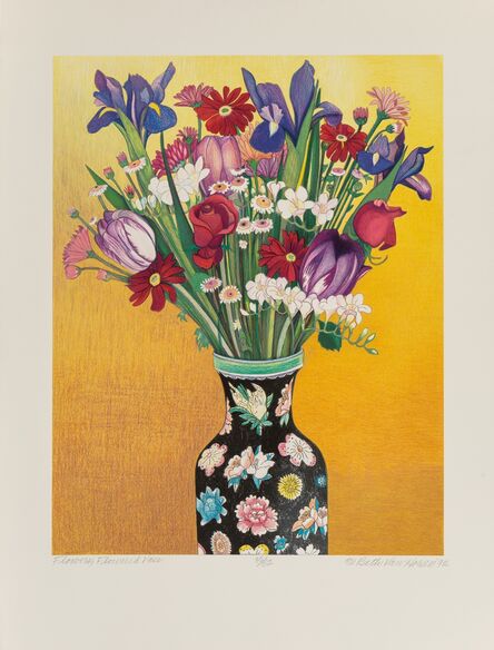 Beth Van Hoesen, ‘Flowers, Flowered Vase (Oriental Vase)’, 1992