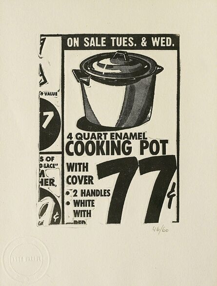 Andy Warhol, ‘Cooking Pot, from International Anthology of Contemporary Engraving: The International Avant-Garde, Vol. 5, America Discovered’, 1962