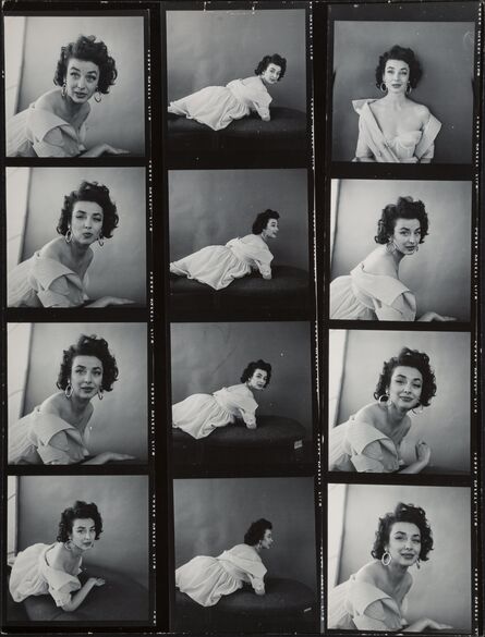 Milton H. Greene, ‘A Group of Eight Contact Sheets of Dorian Leigh (8 works)’, 1953