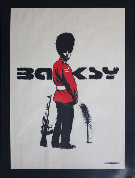 Banksy, ‘Queens Guard poster’, 2002
