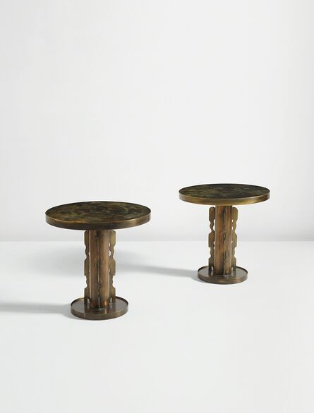 Philip and Kelvin LaVerne, ‘Pair of "After Picasso" end tables’, 1960s
