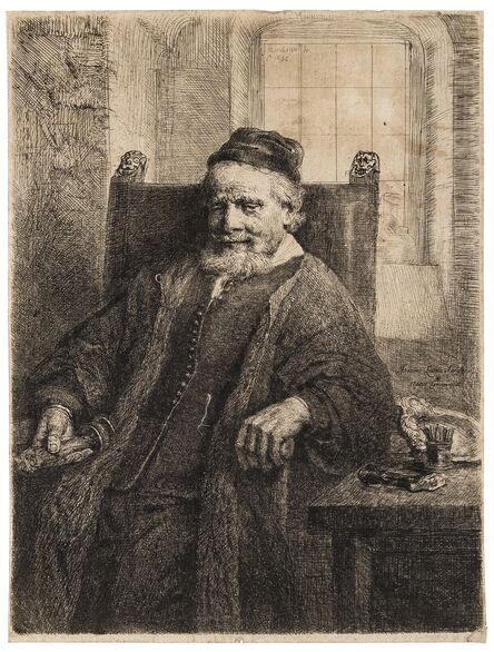 Rembrandt van Rijn, ‘Jan Lutma, Goldsmith’, 1656