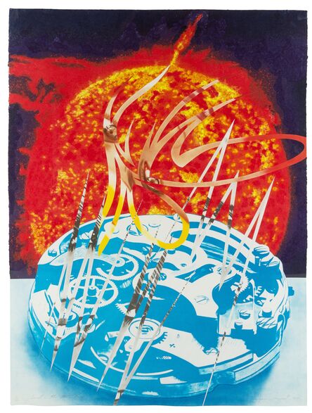 James Rosenquist, ‘Sun Sets on the Time Zone’, 1989