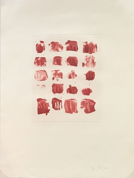 Pat Steir, ‘Little red shapes’, 1991