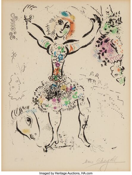 Marc Chagall, ‘La Jongleuse’, 1960