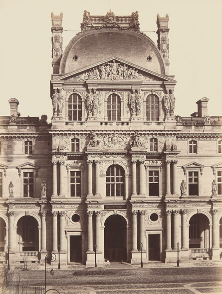 Édouard Baldus, ‘Au Louvre, Pavillon Richelieu, Paris’, 1856