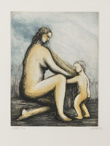 Henry Moore, ‘Mother and Child XXVIII (Cramer 698)’, 1983