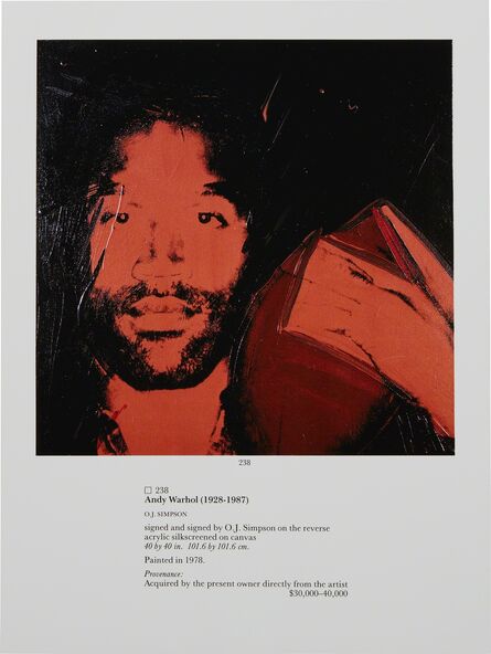 Chivas Clem, ‘Untitled (Portrait of OJ Simpson)’, 1999
