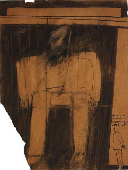 David Hockney, ‘Myself and Abraham Lincoln’, 1961