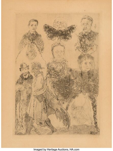 James Ensor, ‘Petites Figures Bizarres’, 1888