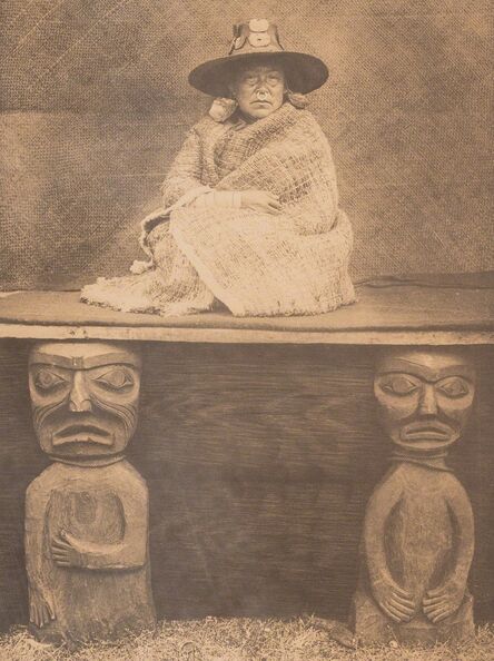 Edward S. Curtis, ‘A Nakoaktok Chief's Daughter and Kótsuis and Hóhhuq-Nakoaktok’, circa 1900s