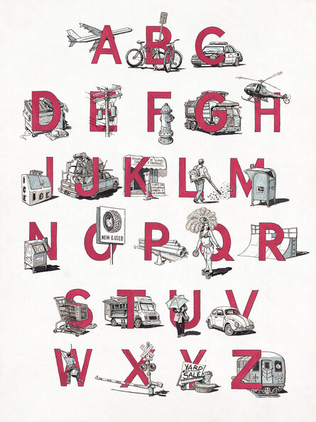 Sandow Birk, ‘Urban Alphabet’, 2015