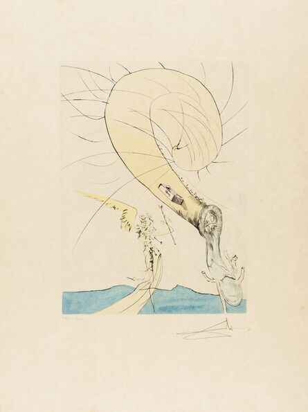 Salvador Dalí, ‘Freud with a Snail Head (Field 74-8G; M&L 672d)’, 1974