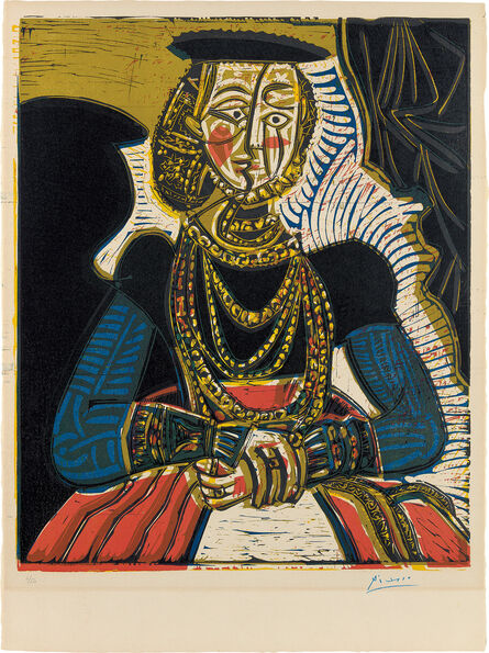 Pablo Picasso, ‘Portrait de jeune fille, d’après Cranach le jeune (Portrait of a Young Woman, After Cranach the Younger)’, 1958
