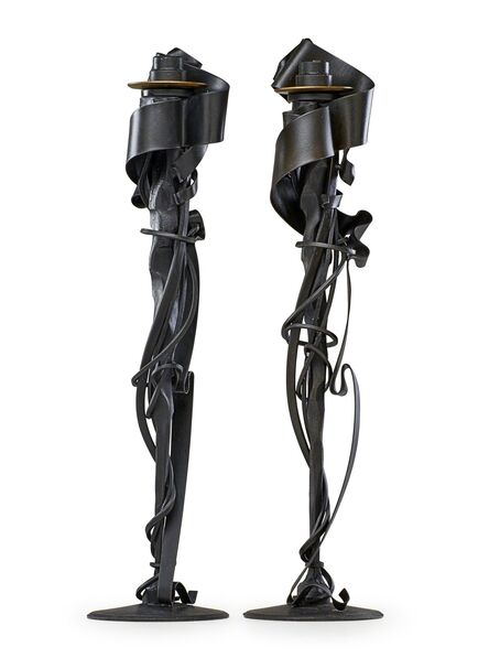 Albert Paley, ‘Pair of Millennium candleholders, Rochester, NY’, 1998