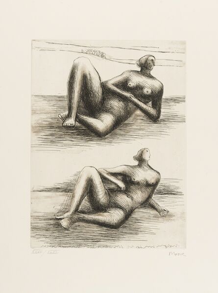 Henry Moore, ‘Two Reclining Figures (Cramer 467)’, 1977/78