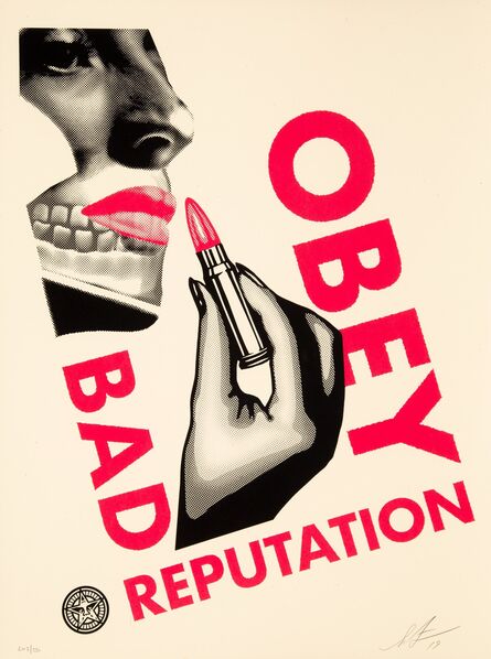 Shepard Fairey, ‘Bad Reputation (Cream)’, 2019