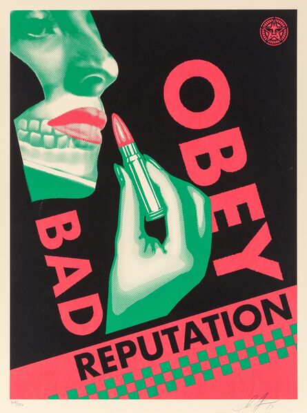 Shepard Fairey, ‘Bad Reputation (Black)’, 2019