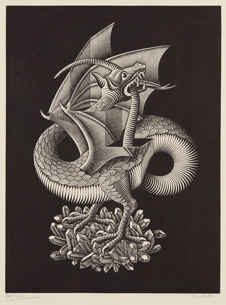 M. C. Escher, ‘Dragon’, 1952