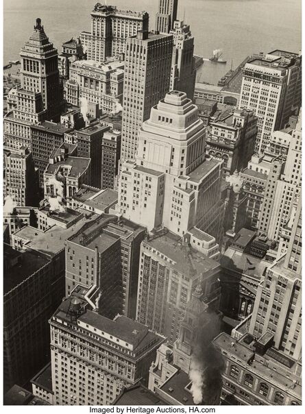 Berenice Abbott, ‘Financial District Rooftops II, Manhattan, June 9’, 1938